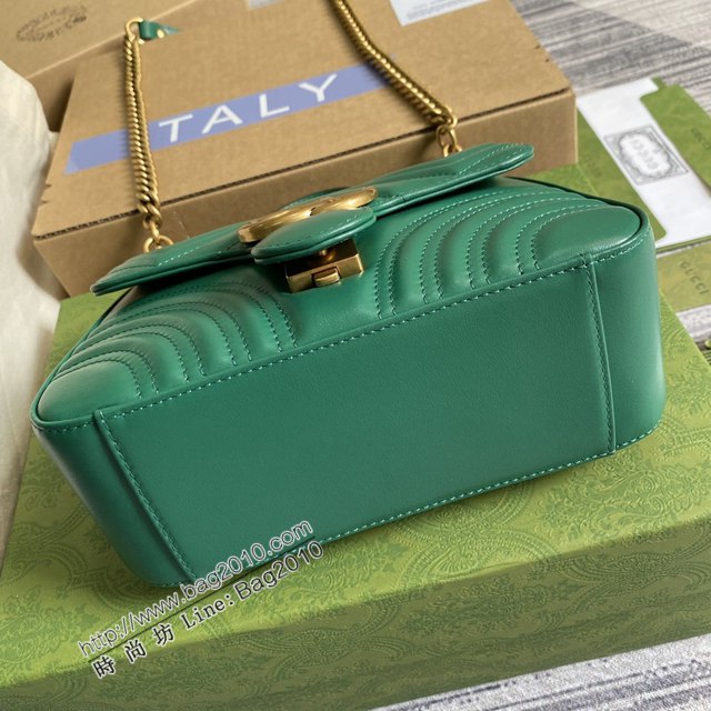 Gucci新款女包 古馳雙G銜縫迷你手提單肩斜挎鏈條包 Gucci原廠皮GG Marmont郵差包系列女包 547260  ydg3121